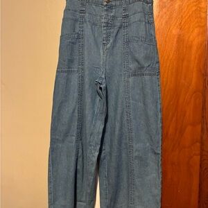 American Eagle High-Waisted Wide Leg Denim Pants